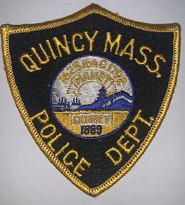 Vintage Quincy Mass MA Police Shoulder Patch Cheesecloth Backing • $3.99