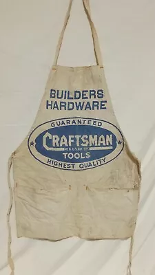 Very Rare Vintage Antique Craftsman Tools Builders Hardware Nail Apron 1930s-40s • $35