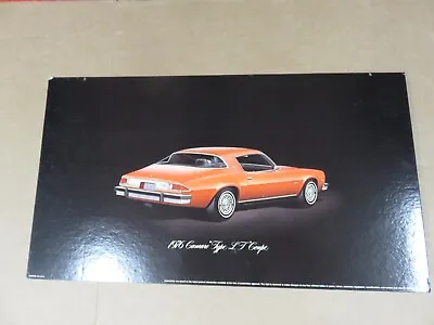 Vintage 1976 Camaro Dealership Showroom Cardboard Poster 18 By 32 Inches • $50