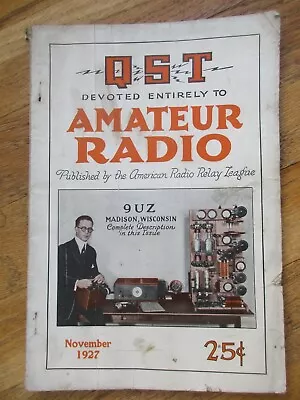 QST November 1927  ARRL • $9