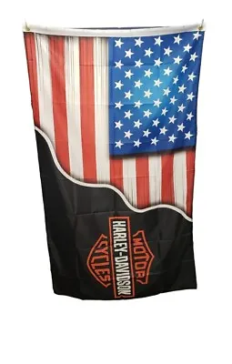 HARLEY DAVIDSON Flag Banner 3'X5' MOTORCYCLE MAN CAVE:  FREE SHIPPING~NEW! #3 • $12.99