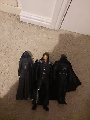 ONE TALKING Star Wars Figures LARGE. Kylo Ren Darth Vader And Aniken Skywalker • £19.99