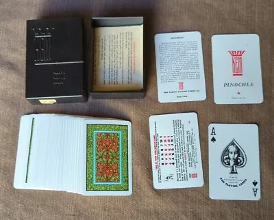 Kem Plastic Pinochle Single Deck Playing Cards Arabesque Pinochle Cards 1981 Vtg • $12.99