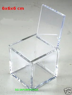 Scatolina In Plexiglass Trasparente Quadrata 6x6x6 – Emozionarsi