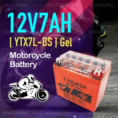 12v 7Ah YTX7L-BS Motorbike GEL Battery Dirt Bike ATV Quad Scooter Gokart Mower • $37.59