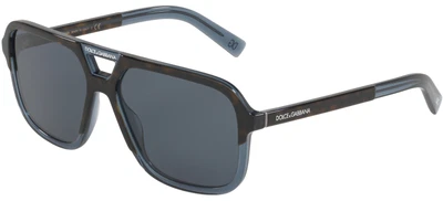 $294.80 • Buy Dolce & Gabbana ANGEL DG 4354 Blue Havana/Blue 58/15/145 Men Sunglasses