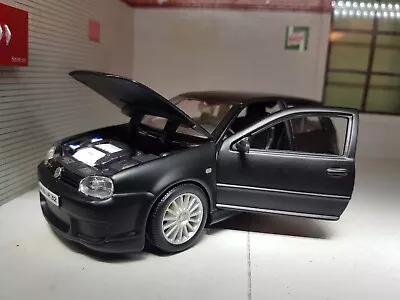 VW Golf R32 GTI Mk4 Black Mark 4 IV V6 31290 Matt 1:24 Scale Model R-32 • $39.09