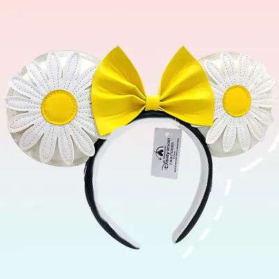 Disney- Loungefly Headband Sunny Minnie Mouse Ears Sunflowers Party Hairband • $19.58