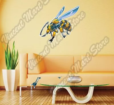 Robot Wasp Bee Yellow Hornet Insect Wall Sticker Room Interior Decor 25 X20  • $19.99