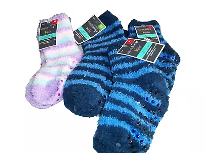 West Loop Kids Cozy Socks With Grippers (3) Small (1) Medium • $5