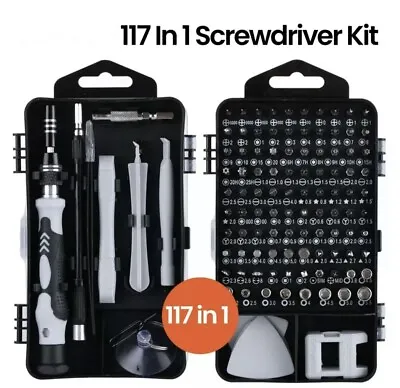 117pc Precision Screwdriver Set Jeweler Phillips Flat Head Magnetic Tips Hobby • $24.95