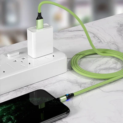 $4.39 • Buy 3 In 1 Magnetic 5A Fast Charging USB Cable Charger Phone Type-C Micro USB IOS ~