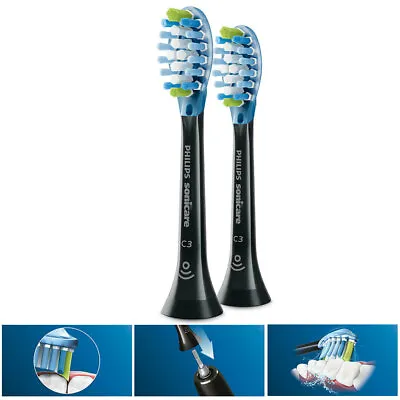 $52 • Buy 2PK Philips Sonicare Plaque C3 Replacement Brush Heads For Electric Toothbrush B