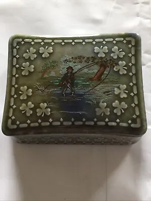 Irish Porcelain Trout/Salmon Fishing Trinket Box By Wade Ireland Co. Armagh • £7