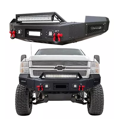 For 2007-2010 Chevy Silverado 2500 3500 Steel Front Bumper With Winch Seat • $789.99