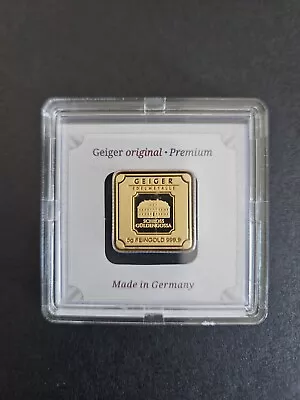 5 Gram Gold Bar - Geiger Edelmetalle (Encapsulated W/Assay) • $425
