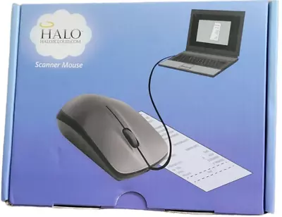 Halo Scanner Mouse Version 2.2 Photo Document Scanner Laser Mouse (BLACK) • $16.99