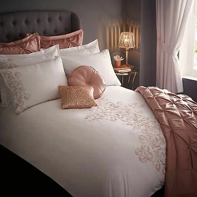 £69.99 • Buy Kaleidoscope Chelsea Embroidered 400 TC Duvet Set Bedding - SUPER KING - RRP £99