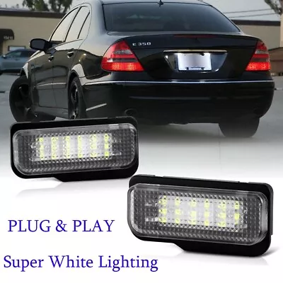 Pair FULL LED License Plate Lights Replacement Lamps W211 W219 R171+W203 Wagon • $10.82