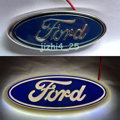 7 Inch White LED Emblem Light Badge For Ford Truck F150 99-16 Light Oval Badge • $43.70