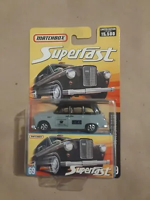 MATCHBOX SUPERFAST LONDON TAXI #69  1 Of 15500 NIP NOS BLUE • $15.88