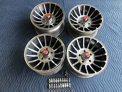 (4)  14x7 VINTAGE 15 SPOKE WESTERN TURBINE STYLE 5 LUG CHEVY FORD MOPAR • $599