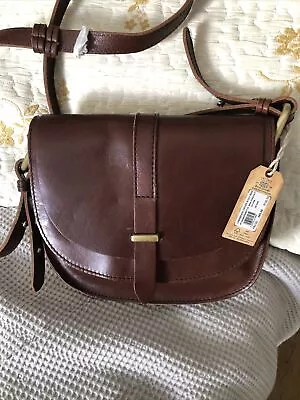 Vintage FATFACE LEATHER CROSSBODY SHOULDER Cressinda Bag BNWT • £32