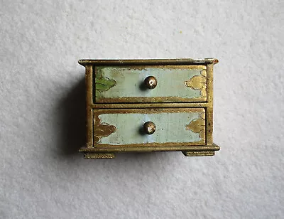 Vintage Florentine Wood Jewelry Box - 2 Unlined Drawers - Made In Italy • $25