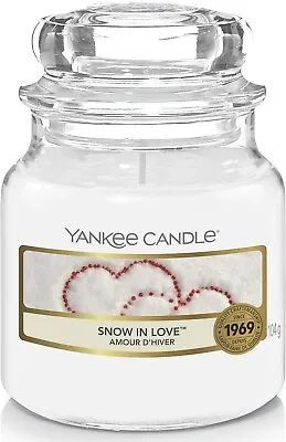 Yankee Candle Scented Snow In Love Small Jar Candle Burn Time Up To 30 Hours • £8.49