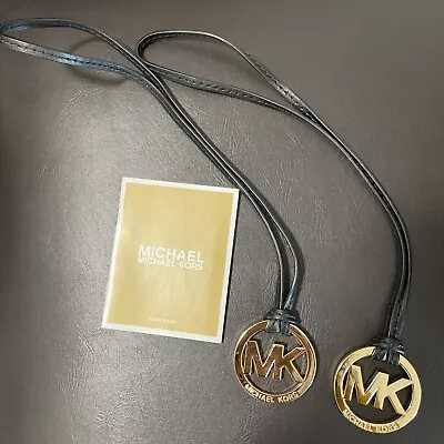 Michael Kors Gold Black Mk Logo Purse Hang Tag Bag Charm Fob Replacement • $19.99