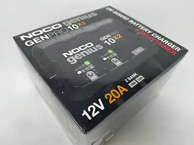New Noco GenPro 10x2 12V 2-Bank 20-Amp On-Board Battery Charger + Maintainer • $218.98
