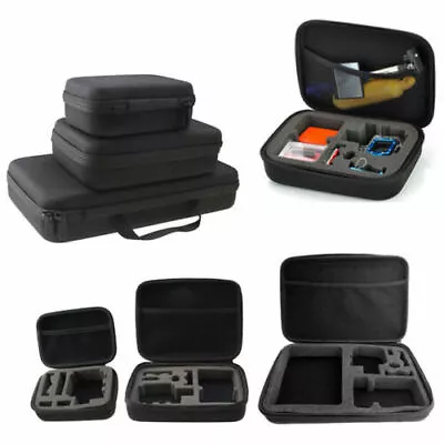 Travel Carry Hard Case EVA Storage Bag Waterproof For Camera GoPro Xiaomi Yi • $13.89