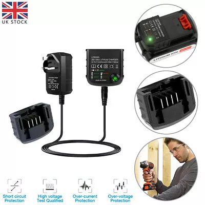 £15.28 • Buy Battery Charger Lithium-Ion Replace For Black & Decker LBXR20 10.8V 14.4V 20V UK