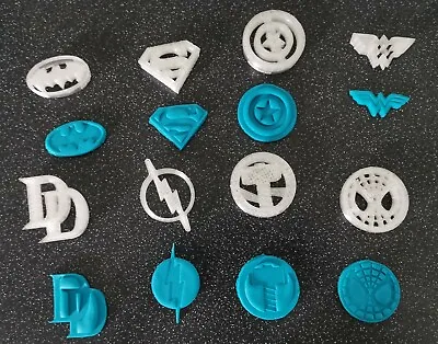 £5 • Buy 3D Printed Superhero Inspired Cookie Cutters / Fondant Cutters