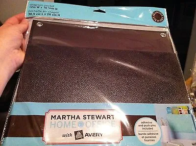 Martha Stewart Avery Home Office 12”x10 1/4” Shagreen Textured Wall Pocket NEW • $10.99