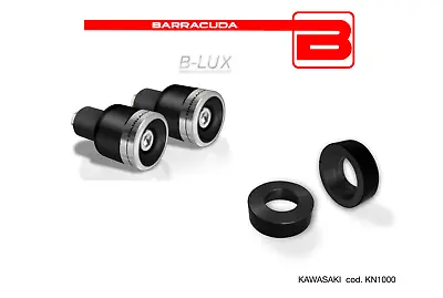 BLUX SILVER COUNTERWEIGHT BARRACUDA + ADAPTERS For KAWASAKI D-Tracker 125 • £51.20