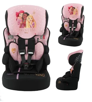 Disney Princess Nania Beline Car Seat Group 1/2/3 (9-36kg) Brand New • £59.99