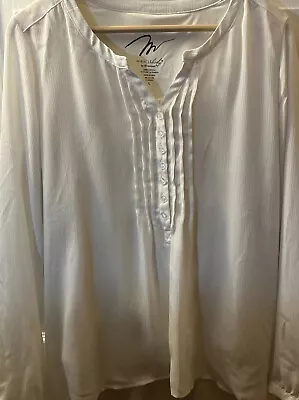 Miraclebody By Miraclesuit Blouse White Large • $20