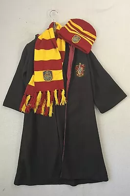 Harry Potter Gryffindor Wizard Robe Scarf And Beanie Costume Adult Medium • $16.99