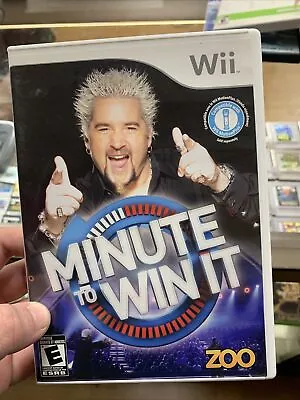 Minute To Win It (Nintendo Wii 2010) Complete With Manual • $7