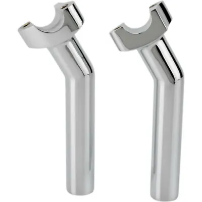 Drag Specialties Chrome Pullback 6 1/2  Handlebar Risers Harley Dyna Softail XL • $85.44