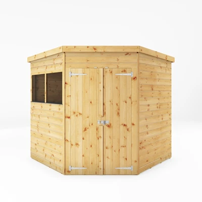 Waltons 7x7 Wooden Garden Shed Shiplap Corner Flat Double Door Storage 7ft 5ft • £639.99