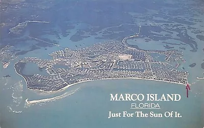 FL 1970’s FLORIDA Just For Sun Of It Aerial Of Marco Island FLA - Collier County • $7.95