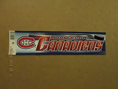 NHL Montreal Canadiens Vintage Style#2 2000's Team Logo Hockey Bumper Sticker • $15