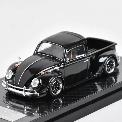 GB YM 1:64 Black VW Beetle FuScup Pickup Truck Sports Model Diecast Resin Car • $85.99