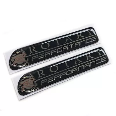 Rotary Performance Chrome 3D Domed Gel Decal Badge JDM Fits Mazda RX7 RX8 • £9.99