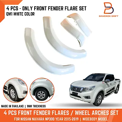 White Front Fender Flares Arch For Nissan Navara Np300 Widebody St St-x 15-19 • $439.95