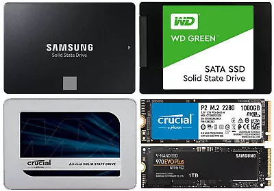 $28.99 • Buy SSD 120GB 240GB 250G 500G 1T WD Green Blue Internal Solid State Drive NVMe 2.5''