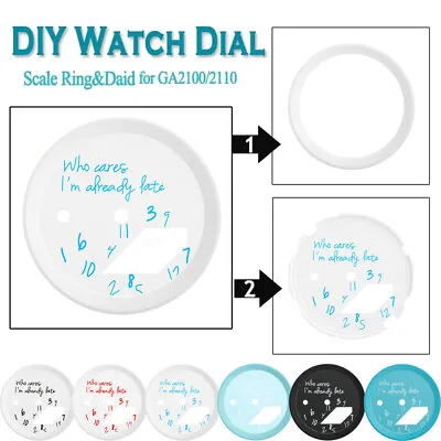 2IN1 Set For Casioak GA2100/2110 DIY Refit Watch Parts Dial + Scaleless Circle • £35.88