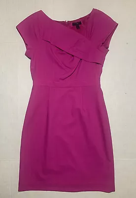 J Crew Dress Origami Sheath Crepe Wool Pink Size 2 25087 EUC • $40